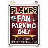 Flames Novelty Rectangle Sticker Decal