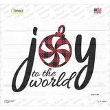 Joy To The World White Novelty Rectangle Sticker Decal