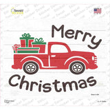 Merry Christmas Hauling Presents Novelty Rectangle Sticker Decal