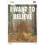 I Want to Believe Novelty Rectangle Sticker Decal