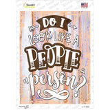People Person Novelty Rectangular Sticker Decal