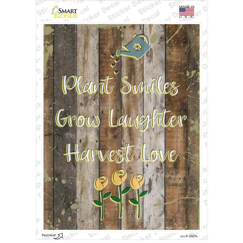 Plant Grow Harvest Novelty Rectangular Sticker Decal