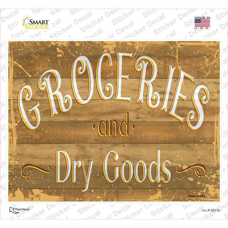 Groceries Dry GoodsNovelty Rectangular Sticker Decal