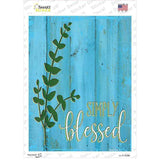 Simply Blessed Novelty Rectangular Sticker Decal