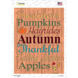 Sweaters Pumpkins Autumn Novelty Rectangular Sticker Decal
