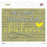 Best Friends Are Chickens Novelty Rectangular Sticker Decal