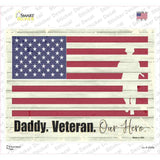 Veteran Our Hero Novelty Rectangular Sticker Decal