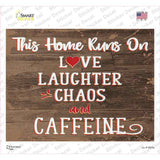 This Home Runs On Novelty Rectangular Sticker Decal