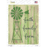 Faith Family Farm Novelty Rectangular Sticker Decal