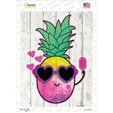 Watercolor Pineapple Novelty Rectangle Sticker Decal