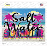 Salt Water Summer Tie Dye Novelty Rectangle Sticker Decal