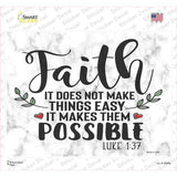 Makes Them Possible Bible Verse Novelty Rectangle Sticker Decal
