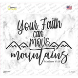 Move Mountains Bible Verse Novelty Rectangle Sticker Decal