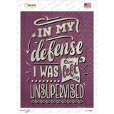 In My Defense Novelty Rectangle Sticker Decal