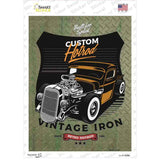 Retro Hotrod Novelty Rectangle Sticker Decal