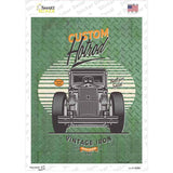 Custom Hotrod Front View Novelty Rectangle Sticker Decal