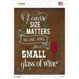 Small Glass Of Wine Novelty Rectangle Sticker Decal