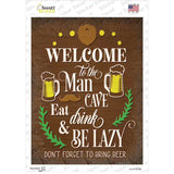 Eat Drink Be Lazy Novelty Rectangle Sticker Decal