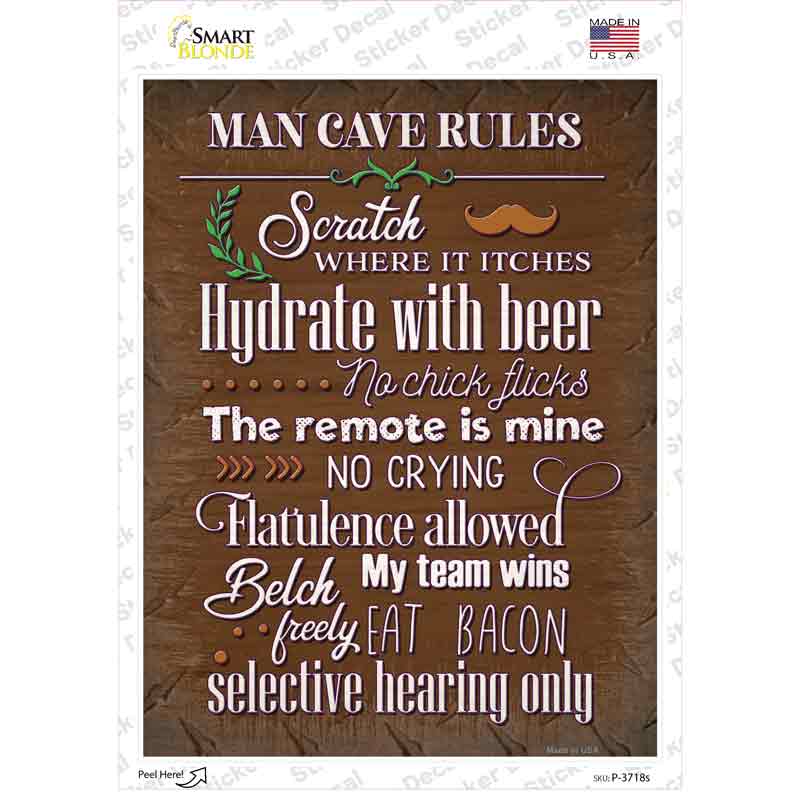 Hydrate With Beer Novelty Rectangle Sticker Decal