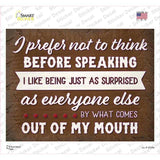What Comes Out Of My Mouth Novelty Rectangle Sticker Decal