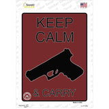 Keep Calm & Carry Novelty Rectangle Sticker Decal