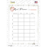 Meal Planner Novelty Rectangle Sticker Decal