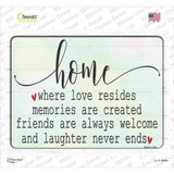 Where Love Resides Novelty Rectangle Sticker Decal