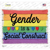 Gender Is A Social Construct Novelty Rectangle Sticker Decal