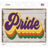 Pride Rainbow Novelty Rectangle Sticker Decal