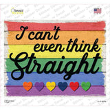 I Cant Even Think Straight Novelty Rectangle Sticker Decal