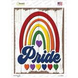 Pride With Rainbow Novelty Rectangle Sticker Decal