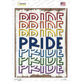 Rainbow Pride Novelty Rectangle Sticker Decal