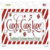 Candy Cane Lane Novelty Rectangle Sticker Decal