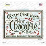 Candy Cane Lane Hot Chocolate Bar Novelty Rectangle Sticker Decal