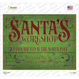Santas Workshop Novelty Rectangle Sticker Decal