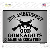 God Guns Guts Novelty Rectangle Sticker Decal