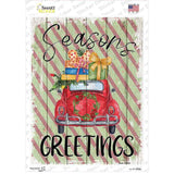 Seasons Greetings Car Novelty Rectangle Sticker Decal