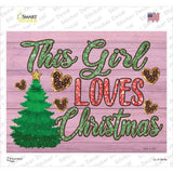 This Girl Loves Christmas Novelty Rectangle Sticker Decal