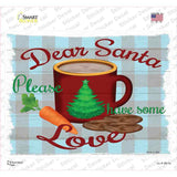 Dear Santa Cookies Novelty Rectangle Sticker Decal