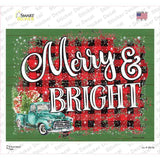 Merry and Bright Novelty Rectangle Sticker Decal