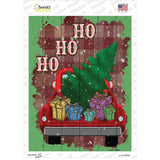 Ho Ho Ho Truck Novelty Rectangle Sticker Decal