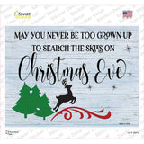 Search Skies on Christmas Eve Novelty Rectangle Sticker Decal
