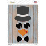 Penguin Face Novelty Rectangle Sticker Decal