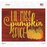 Lil Miss Pumpkin Spice Novelty Rectangle Sticker Decal