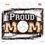 Proud Volleyball Mom Novelty Rectangle Sticker Decal