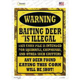 Deer Baiting Illegal Novelty Rectangle Sticker Decal