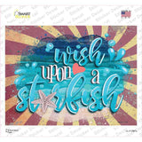 Wish Upon a Starfish Novelty Rectangle Sticker Decal