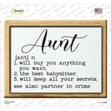 Aunt Definition Novelty Rectangle Sticker Decal