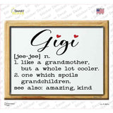 Gigi Definition Novelty Rectangle Sticker Decal