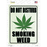 Do Not Disturb Smoking Weed Novelty Rectangle Sticker Decal